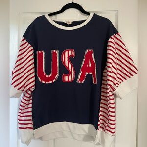 BiBi USA stripe pullover-Size L -oversized-worn once
